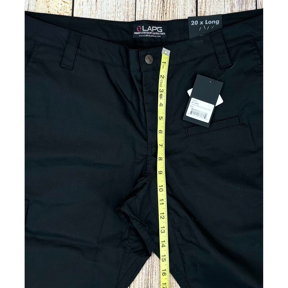 LAPG Pants Womens Size 20 Long Black Stretch ops Tactical Cargo Utility Ripstop - Picture 5 of 9
